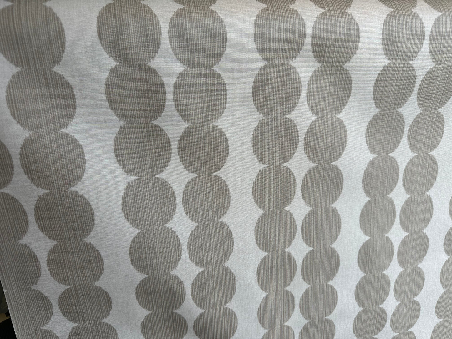 Beige and Cream PVC Wipe Clean Tablecloth