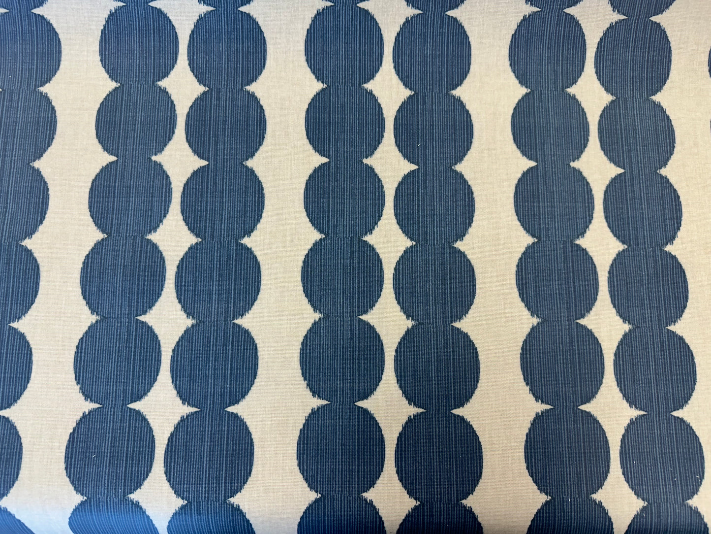 Blue and Cream PVC Wipe Clean Tablecloth