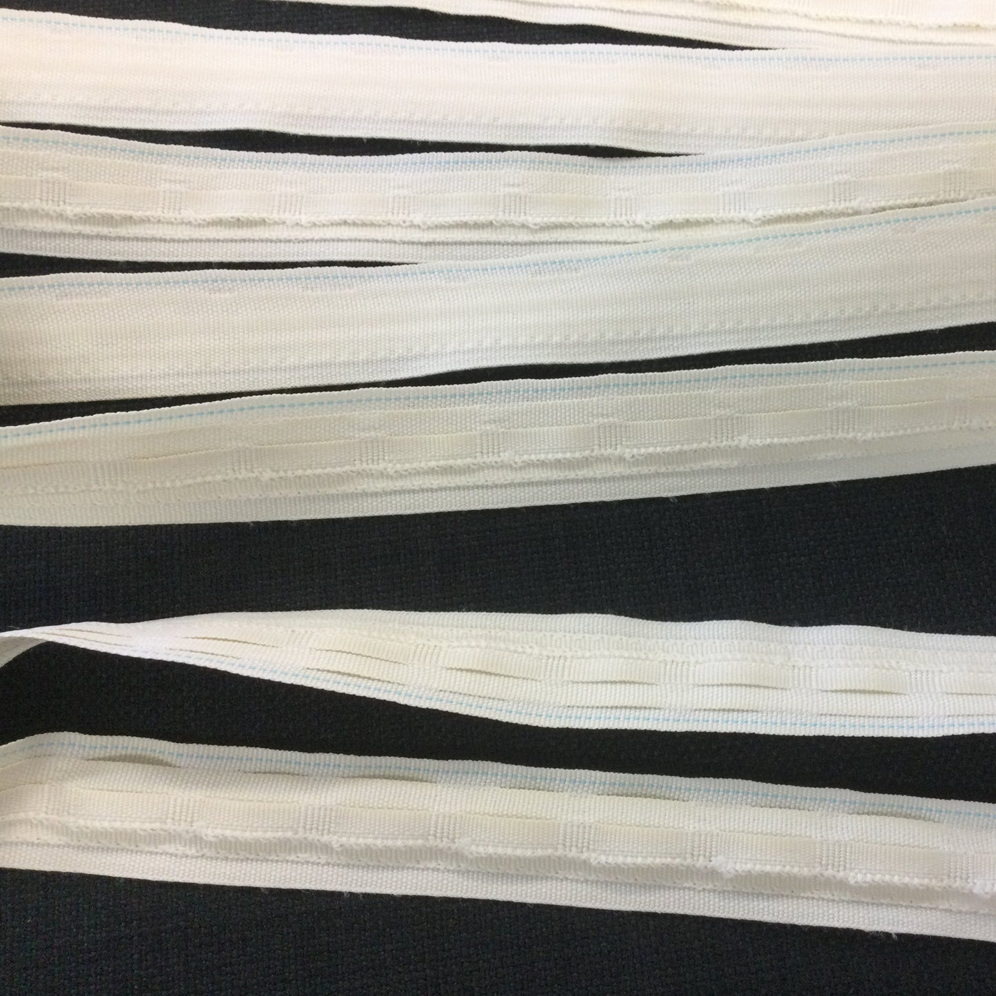 Roman Blind Tape Woven Pockets 20mm Slotted Tape Cream