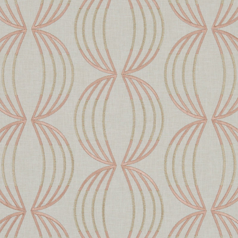 Clarke & Clarke Carraway Rose Gold