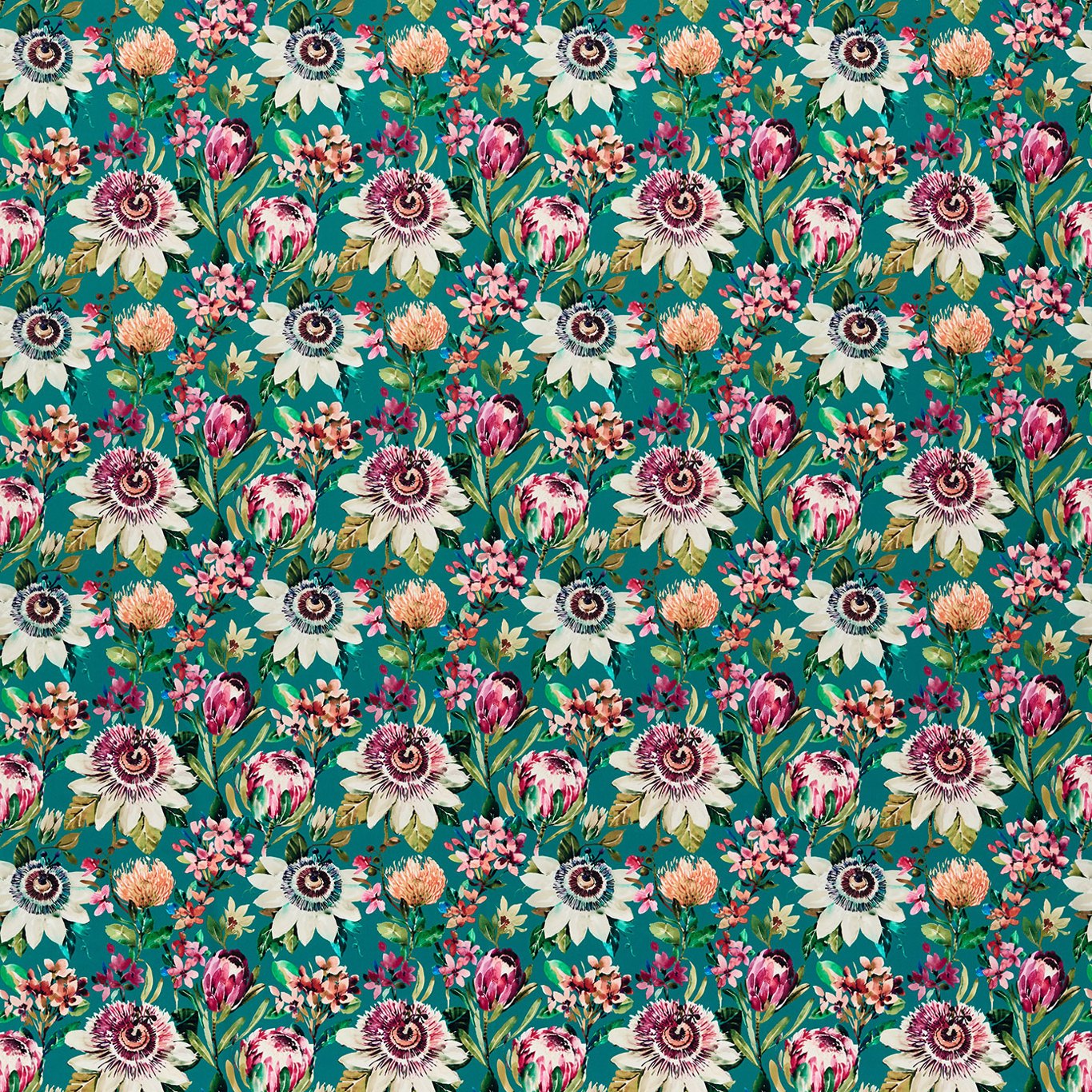 Paradise Teal Velvet
