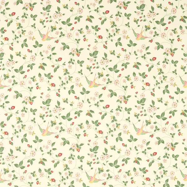 Wild Strawberry Ivory Linen