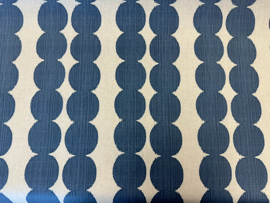 Blue and Cream PVC Wipe Clean Tablecloth