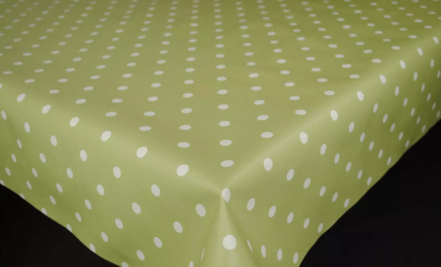 Dotty Sage PVC Wipe Clean Tablecloth