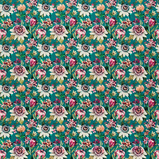 Paradise Teal Velvet