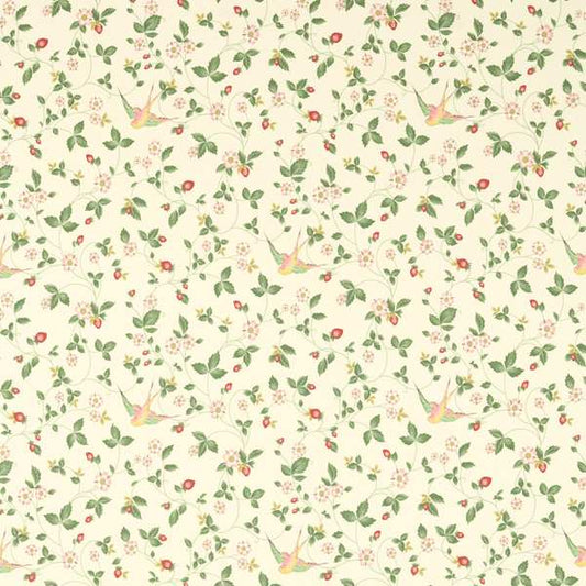 Wild Strawberry Ivory Linen